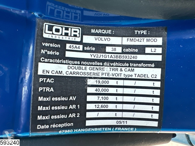 Nyergesvontató Volvo FM 460 EURO 5, ACC, Lohr