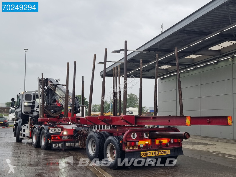 Traktor Scania 580 6X4 Holz Kran Diebolt D28...
