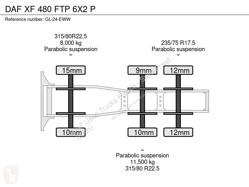 Traktor DAF 480 FTP 6X2 P