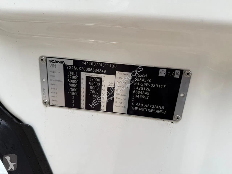 Tractor Scania S450 6X2 Full-Air Retarder...