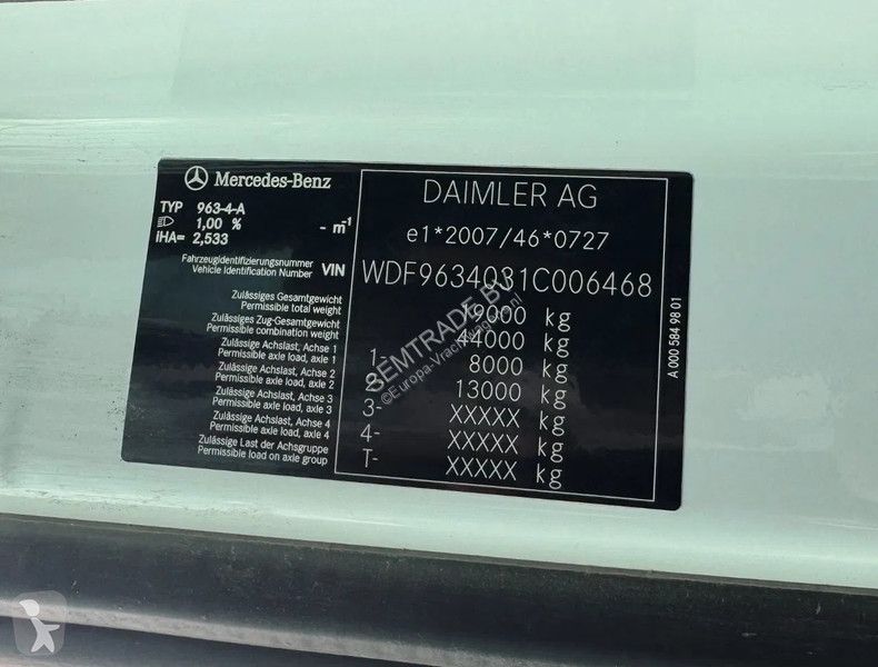 Tahač Mercedes 1945 382.000 KM NEW TUV APK PTO...