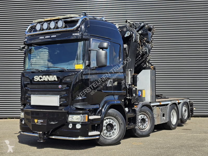 Traktor Scania 490 8x2 / HMF 85 T/M CANE +...