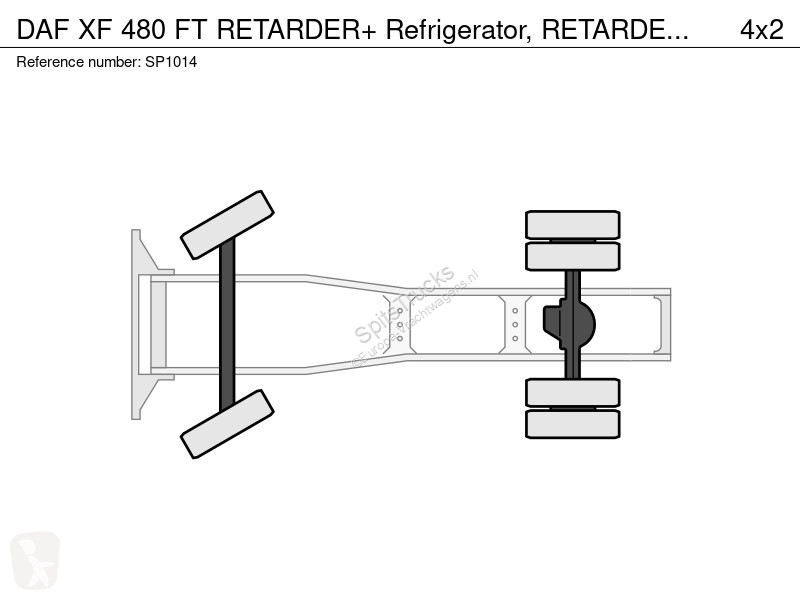 Trekker DAF 480 FT RETARDER+ Refrigerator,...