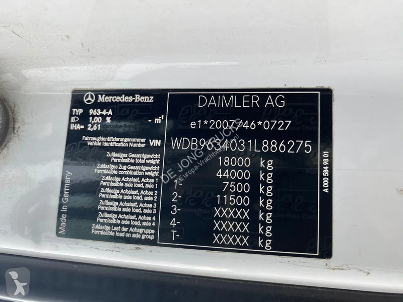 Tractor Mercedes 1845 / Stream Space / Retarder...