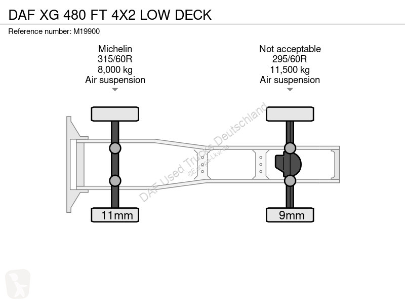 جرار DAF XG  FT LOW DECK 4X2