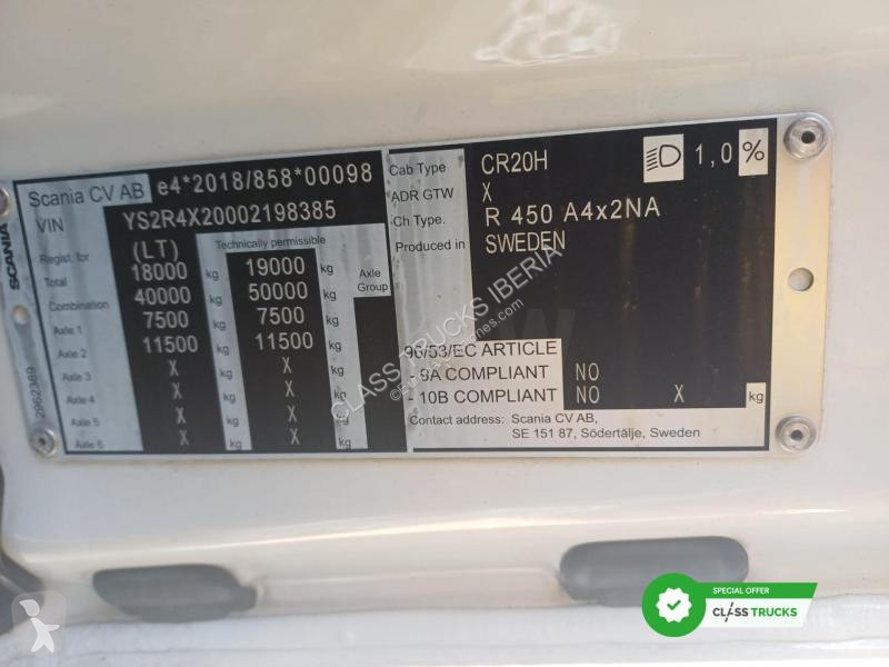 Trattore Stradale Scania R450 CR20H Retarder...