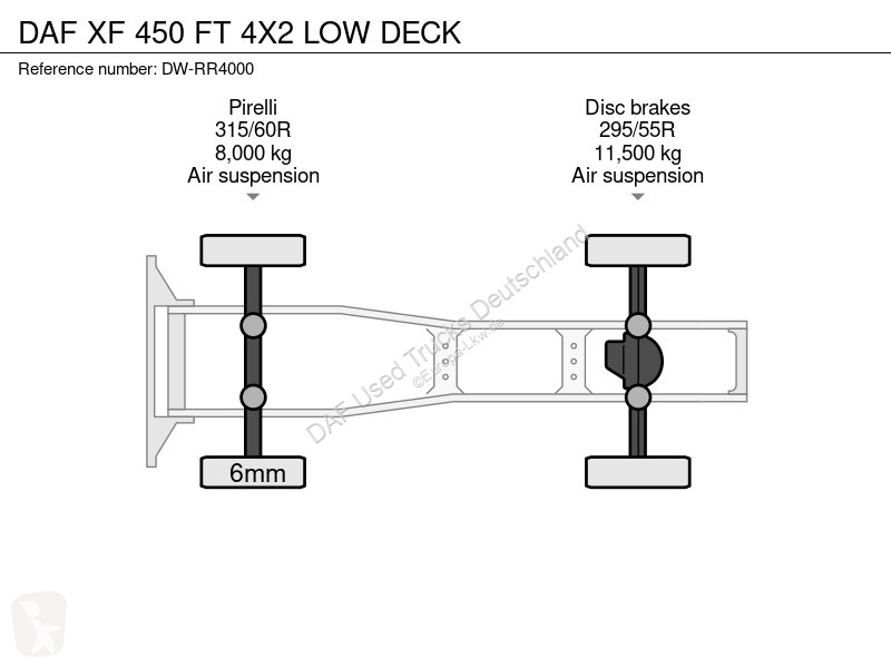 جرار DAF 450 FT LOW DECK 4X2