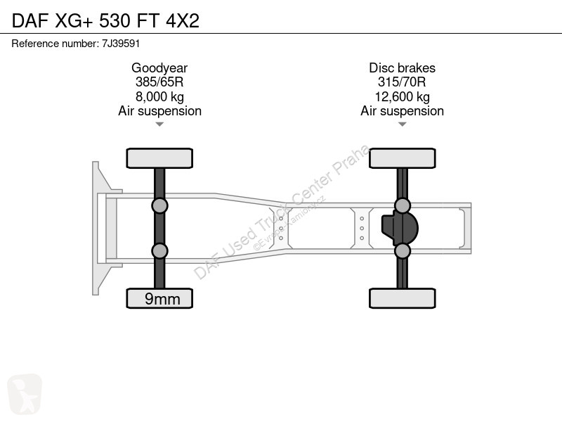 جرار DAF + 530 FT 4X2