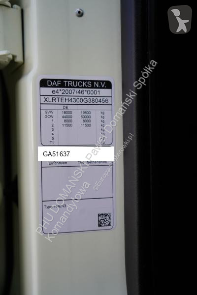 Tracteur DAF 106 / 480 / E 6 / ACC / MEGA / LOW...