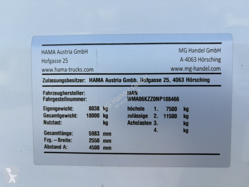 جرار MAN TGX 18.510 BLS, XXL, Standklima EURO...