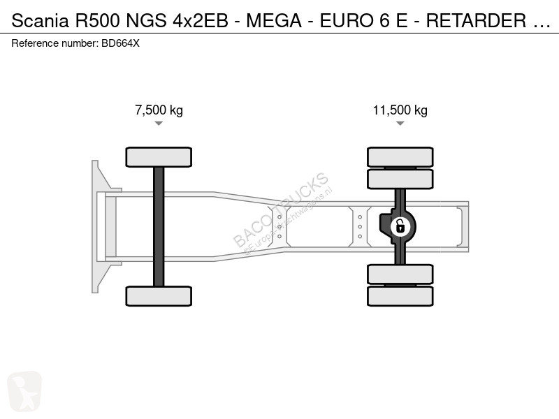 Tratores Scania R500 NGS 4x2EB - MEGA - EURO 6...