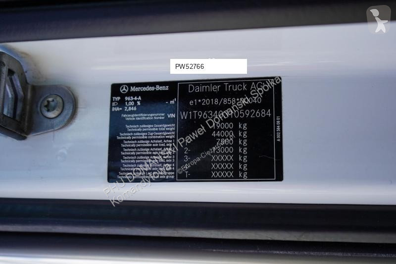 Nyergesvontató Mercedes / ACTROS F / 1845 / ACC...