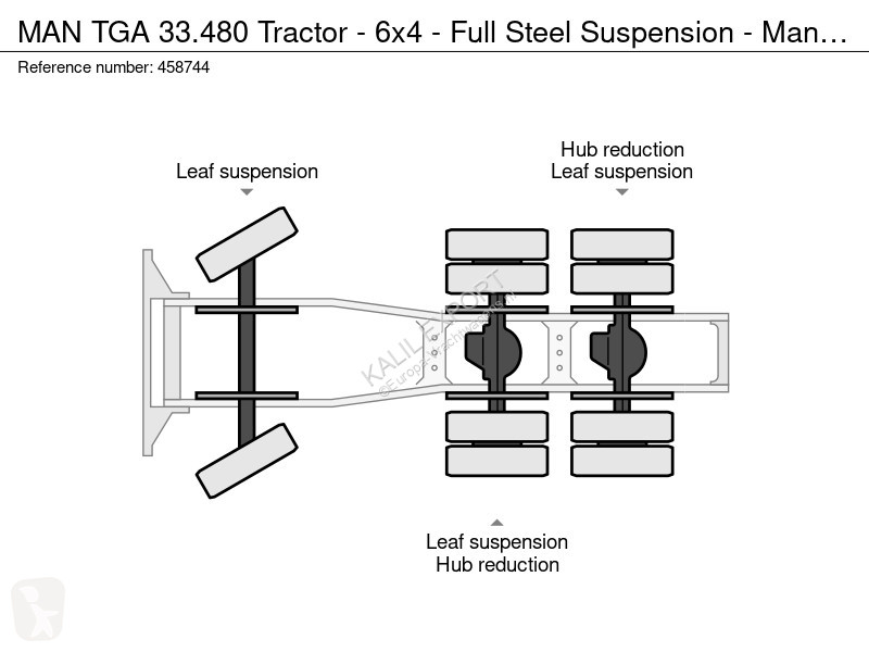 MAN TGA Tractor - 6x4 - Full Steel Suspension -...