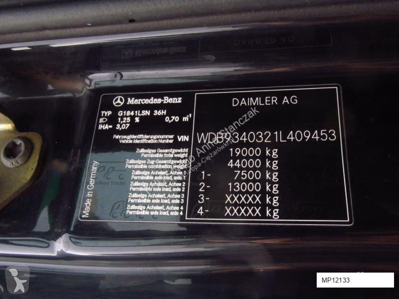 Tractor Mercedes ACTROS 1841 MP3 RETARDER 2009