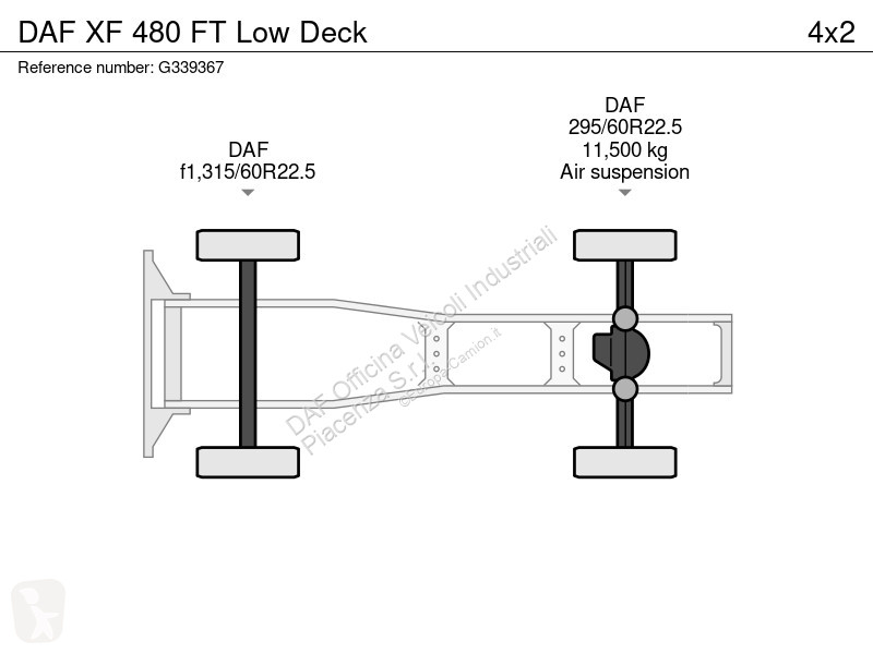 Tractor DAF 480 FT Low Deck