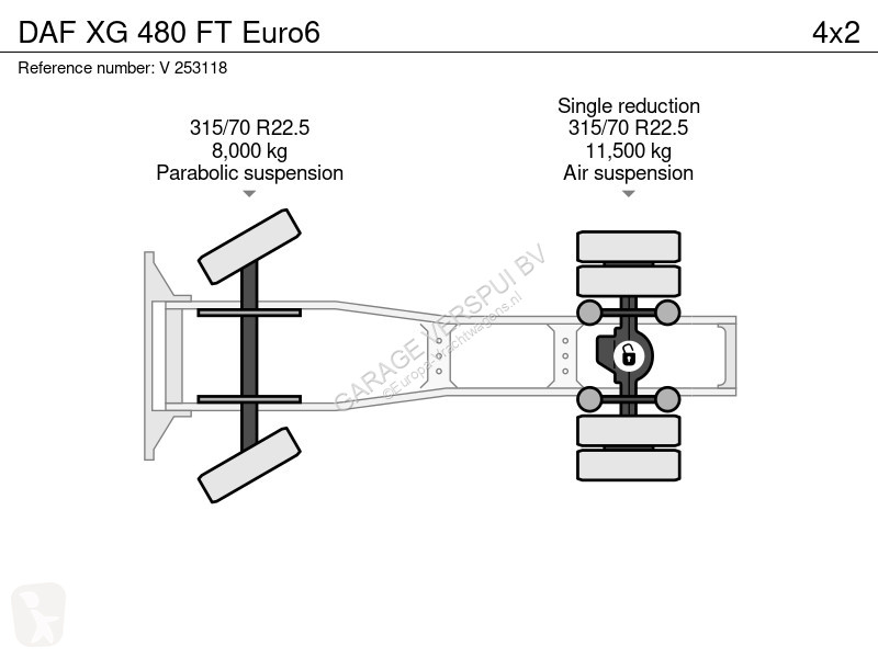 Tahač DAF 480 FT Euro6