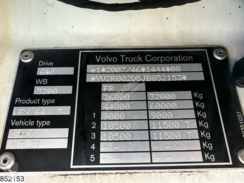 جرار Volvo 650 6x4, EURO 6, Retarder,...