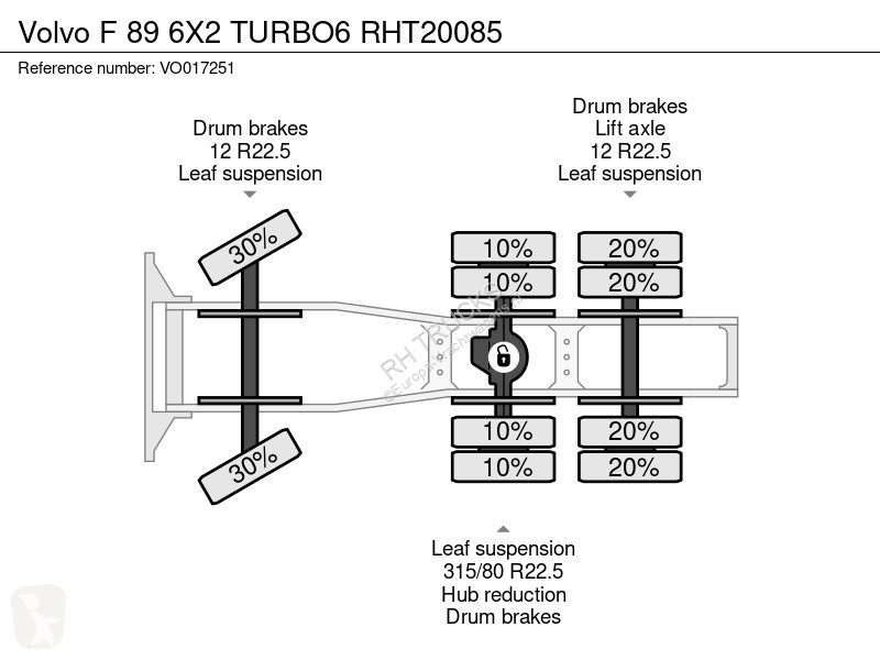 جرار Volvo F 89 6X2 TURBO6
