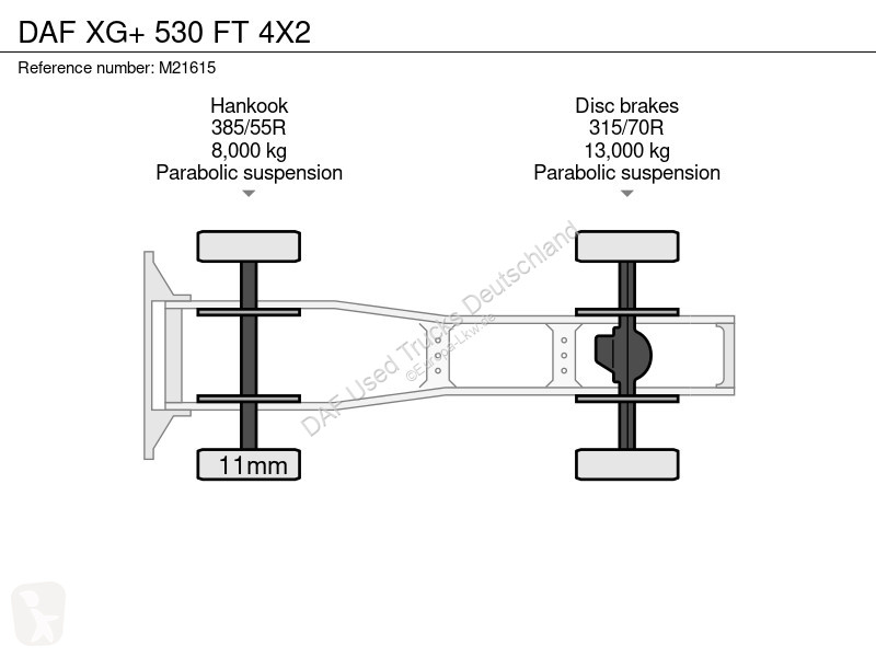 جرار DAF + 530 FT 4X2