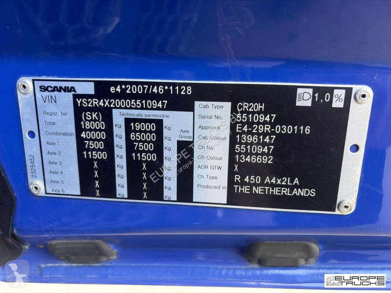 جرار Scania Steel/Air - Retarder - 2 Tanks -...