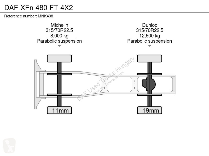 Tratores DAF XFn  FT 4X2