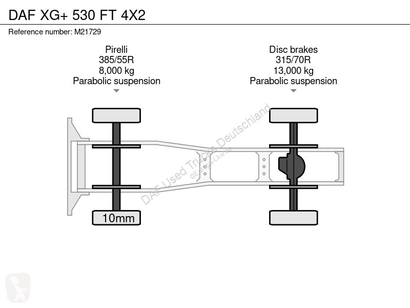 جرار DAF + 530 FT 4X2