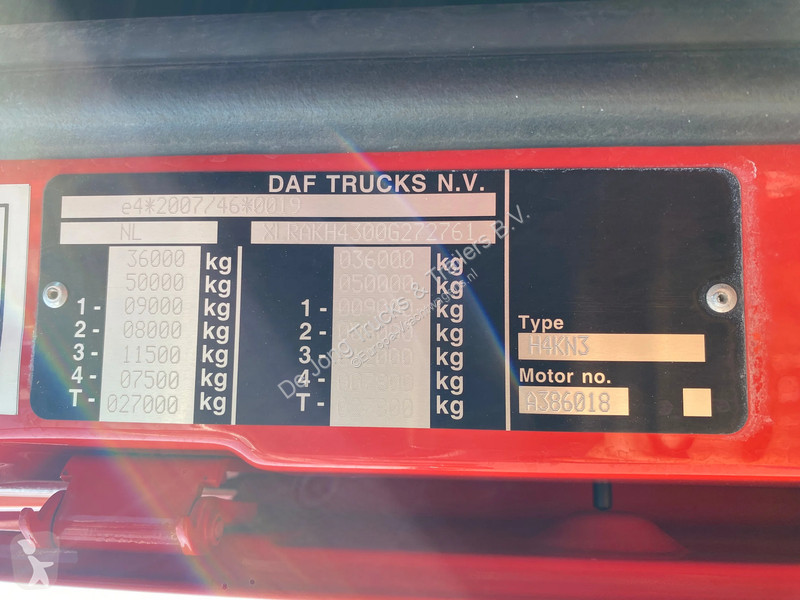 جرار DAF 106480 SC / 20 FT Container / Steering...
