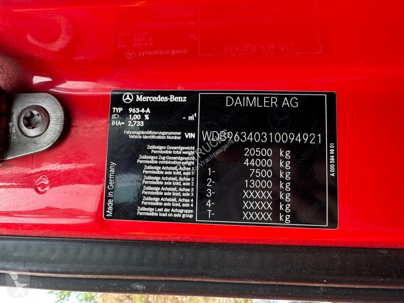Cabeza tractora Mercedes 1843 4X2 EURO 6 +...