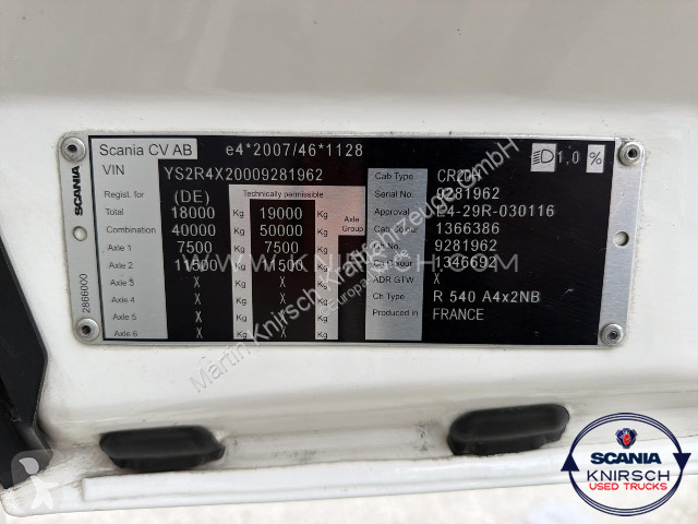 Nyergesvontató Scania R540A4x2NB / Full-Air /...