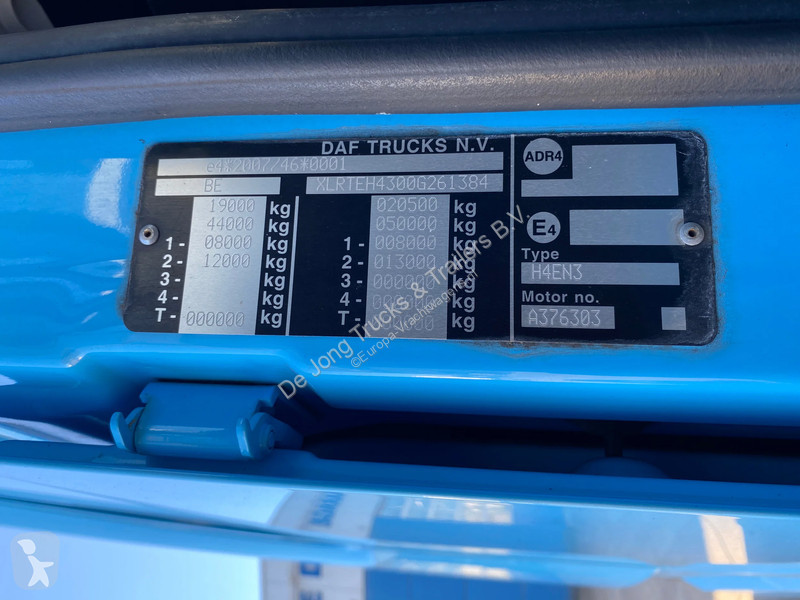 Cap tractor DAF 106480 Engine Problem! /...