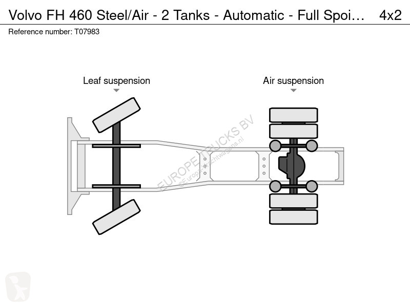 Tractor Volvo 460 Steel/Air - 2 Tanks -...