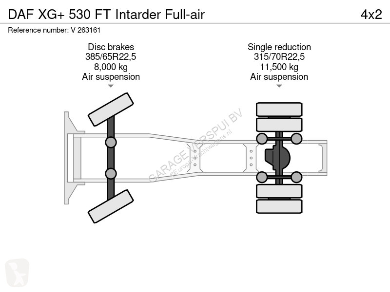 جرار DAF + 530 FT Intarder Full-air