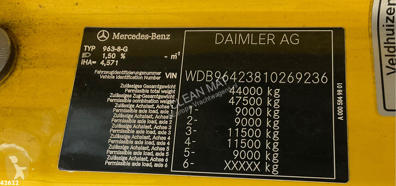 Tracteur Mercedes 5063 SLT 10x4 Zwaartransport...