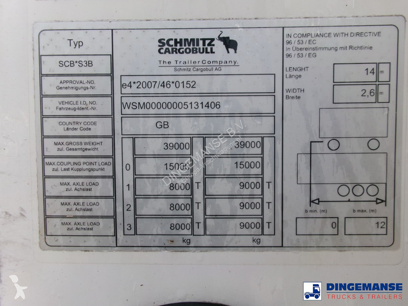 Semiremorca Schmitz Cargobull Frigo trailer +...