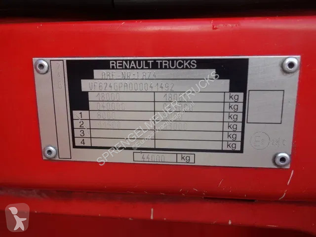Traktor Renault 460 tipper hydraulic