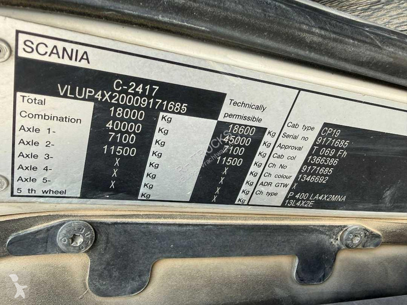 جرار Scania P400 4X2 EURO 5 + RETARDER - 3 PEDAS