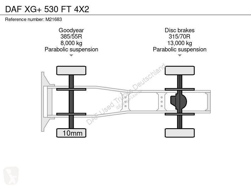 جرار DAF + 530 FT 4X2