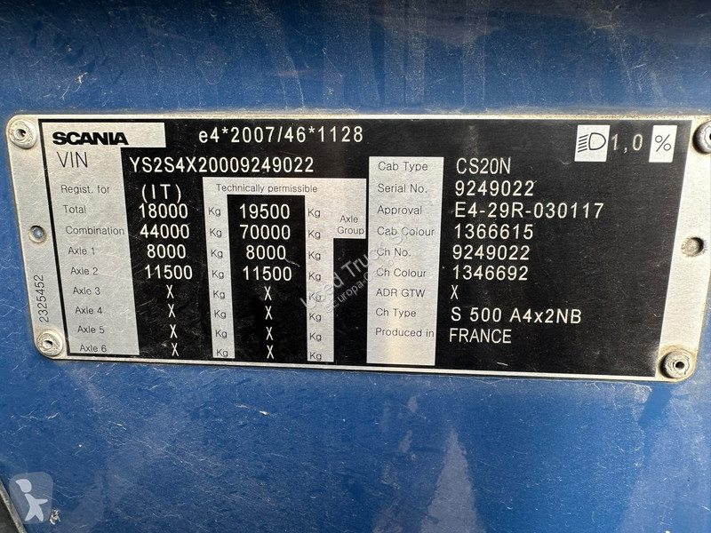 Scania 500 tractor unit