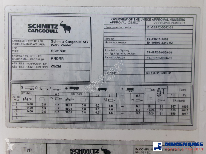 Semiremorca Schmitz Cargobull Frigo trailer +...