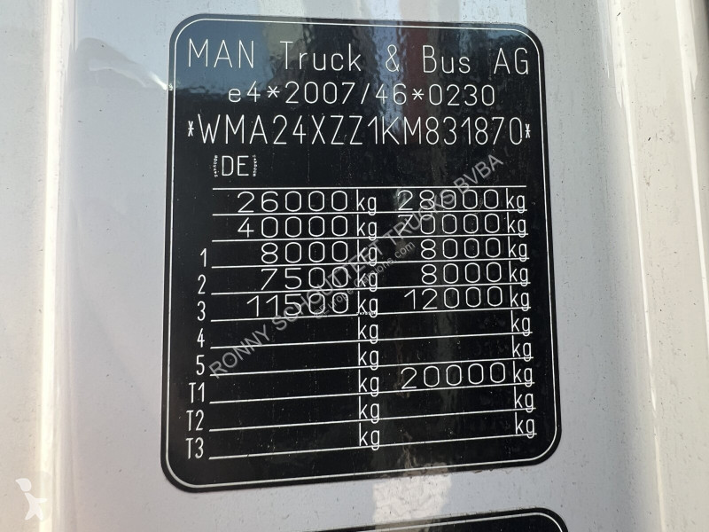 Cabeza tractora MAN TGX 26.500 6X2/4 BLS TGX...