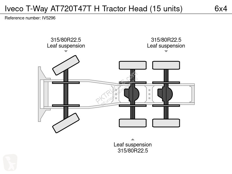 Tractor Iveco T-Way AT720T47T H Tractor Head...