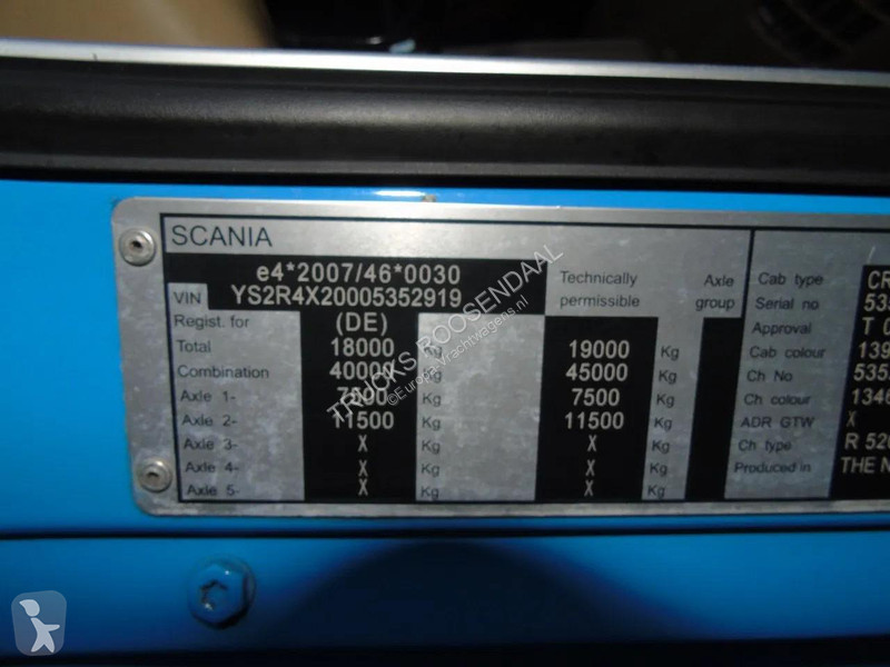 Trekker Scania 520 + ETADE + V8 + euro 6 + NICE...