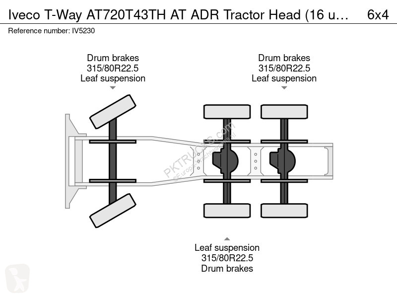 جرار Iveco T-Way AT720T43TH AT ADR Tractor Head...