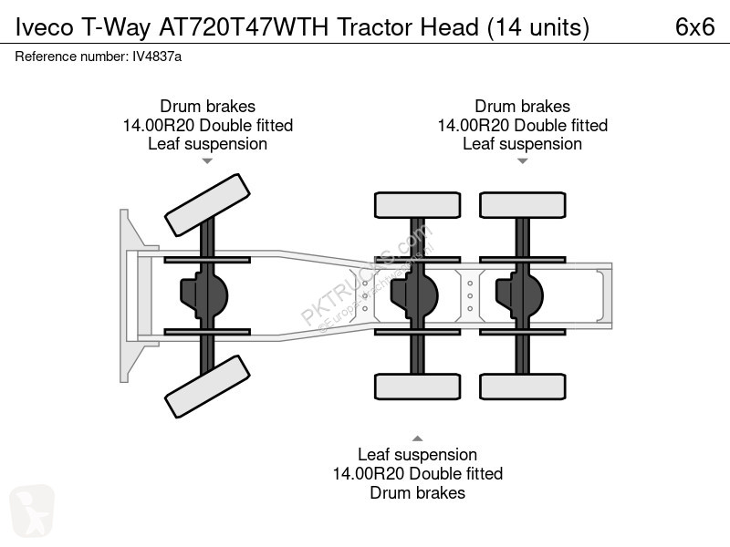 جرار Iveco T-Way AT720T47WTH Tractor Head (14...