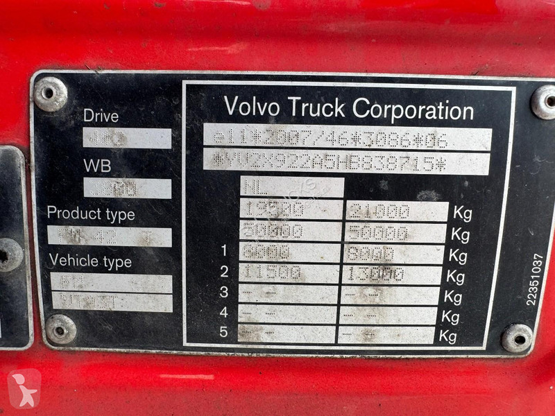Trekker Volvo FM 370 4X2 EURO 6 - DAMAGED