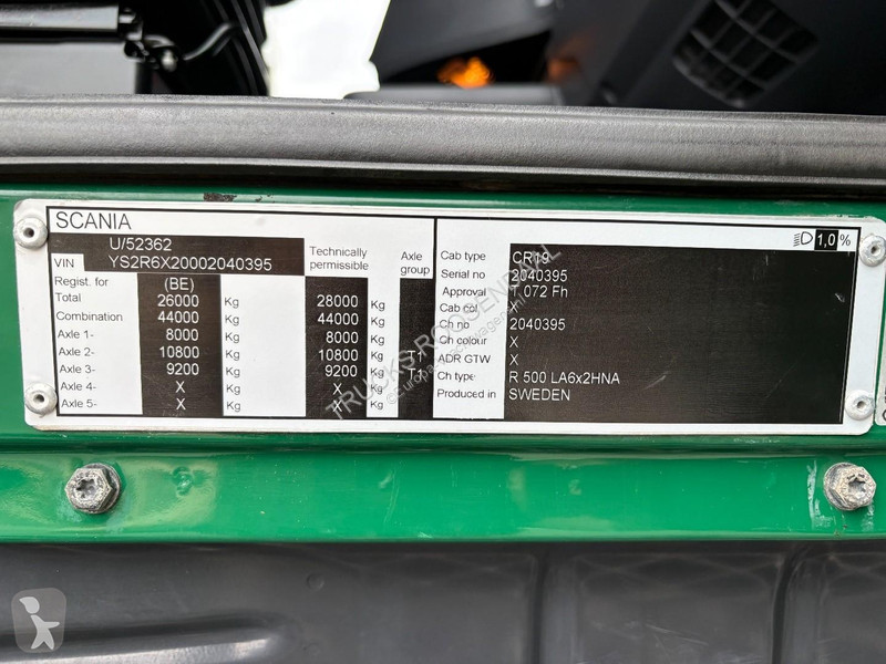Traktor Scania R 500 + V8 + HYDRAULIC + 6X2 +...
