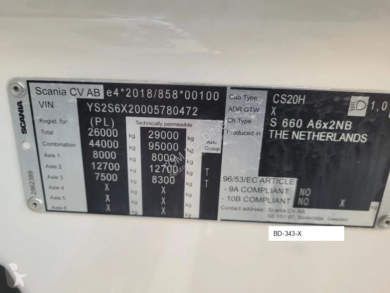 Cabeza tractora Scania S660 A6X2NB full air...