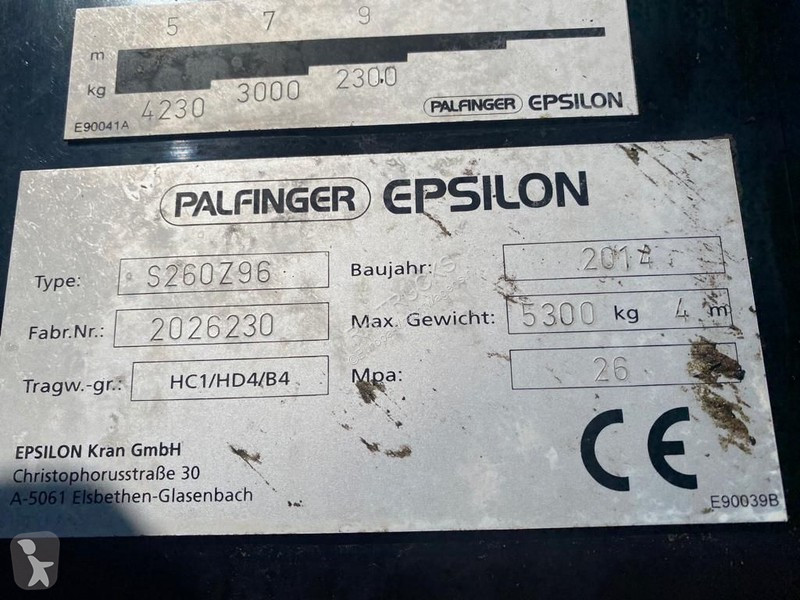 Traktor Volvo 6X4 EURO 6 + EPSILON S260Z96 +...