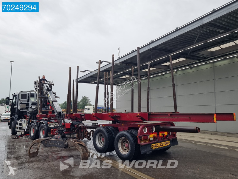Traktor Scania 580 6X4 Holz Kran Diebolt D28...