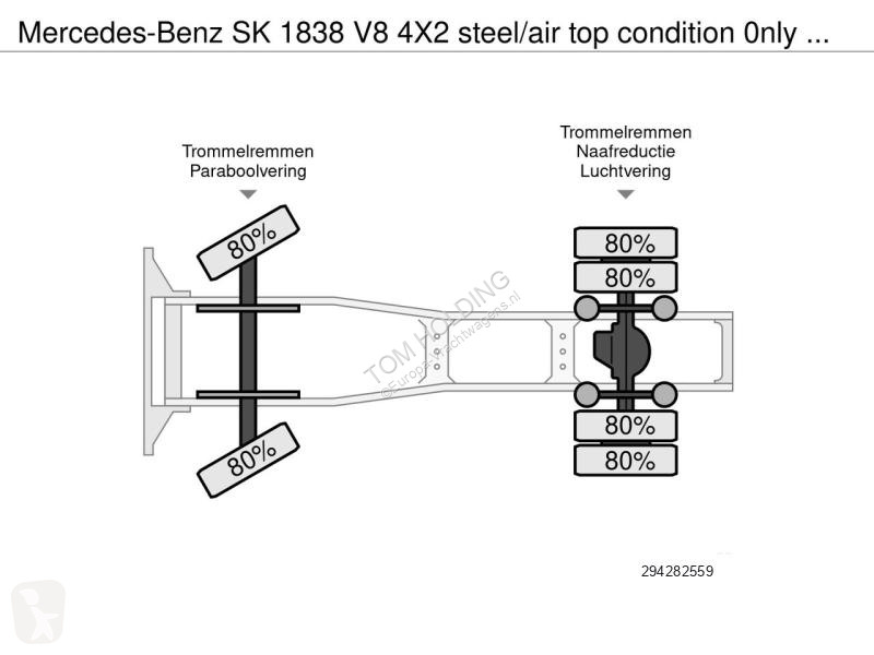 Trekker Mercedes SK V8 4X2 steel/air top...